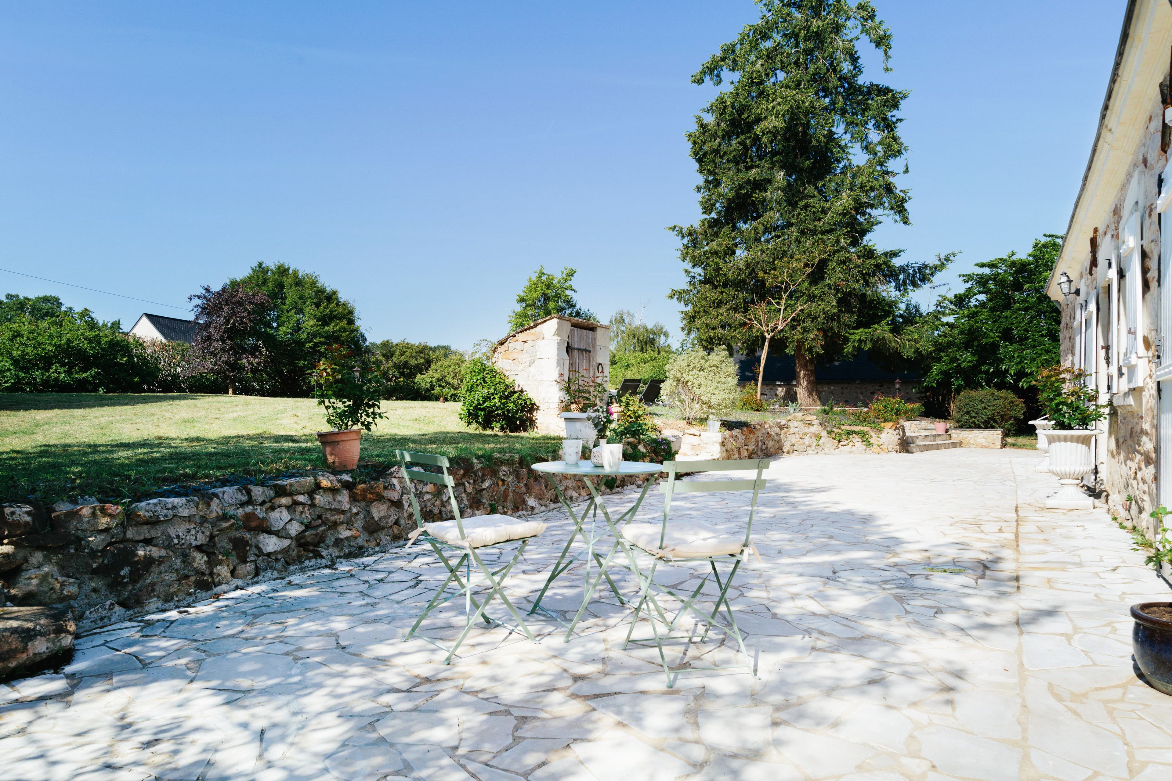 La terrasse en pierre